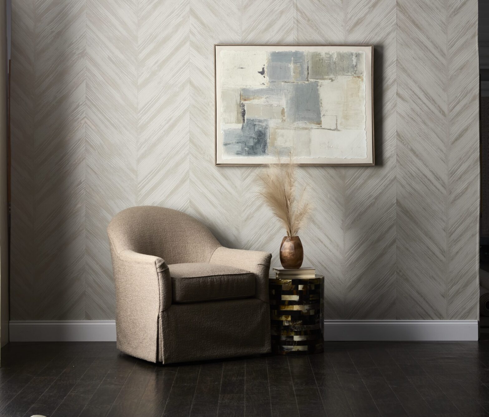 Fleming handcrafted wallcovering